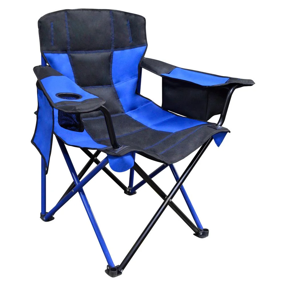 
New design Giant folding camping chair with cooler bag foldable for outdoor camping chair <span style=