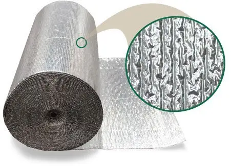 Aluminum thermal reflective foil insulation,double bubble foil insulation