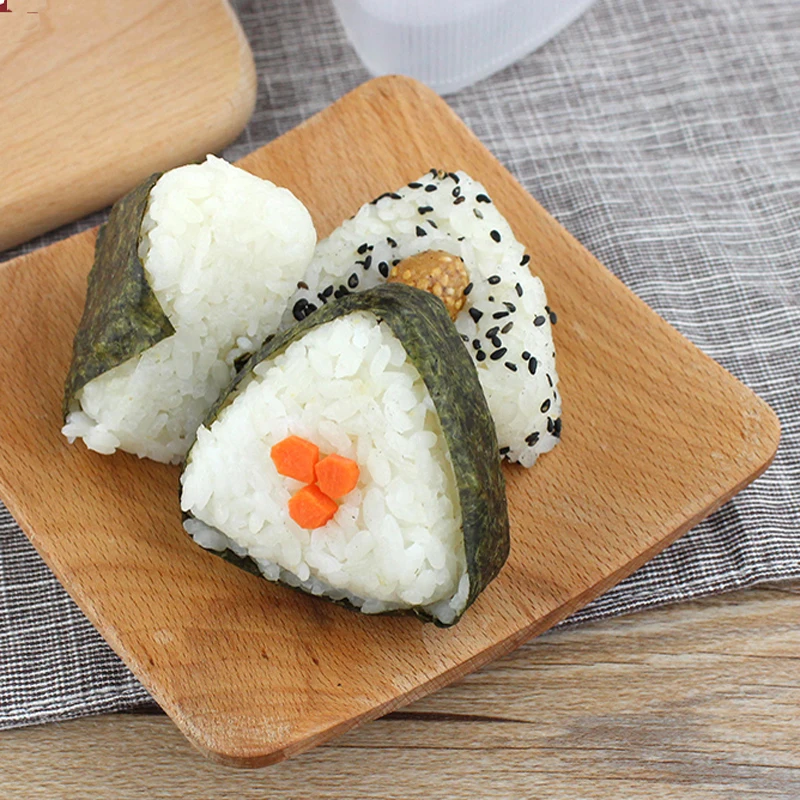 2pc Quality Japanese Sankaku Onigiri Sushi Mold Rice Ball Maker
