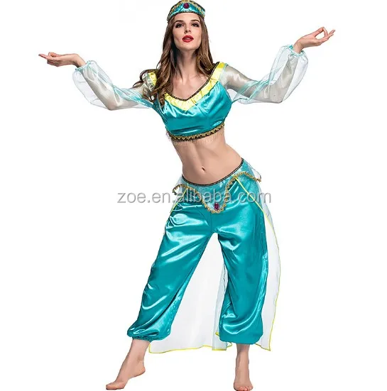 Popular Movie The Magic Lamp Aladdin Cosplay Sequined Costumes Wholesale Uniform