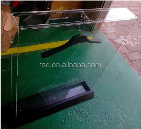 clear acrylic jersey display case,clothing store showcase,jersey shop display stand