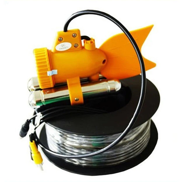 HD Waterproof Fish Finder 7 inch LCD Underwater Video Fishing Camera System With 24Pcs White Lights Used For Ice Fishing