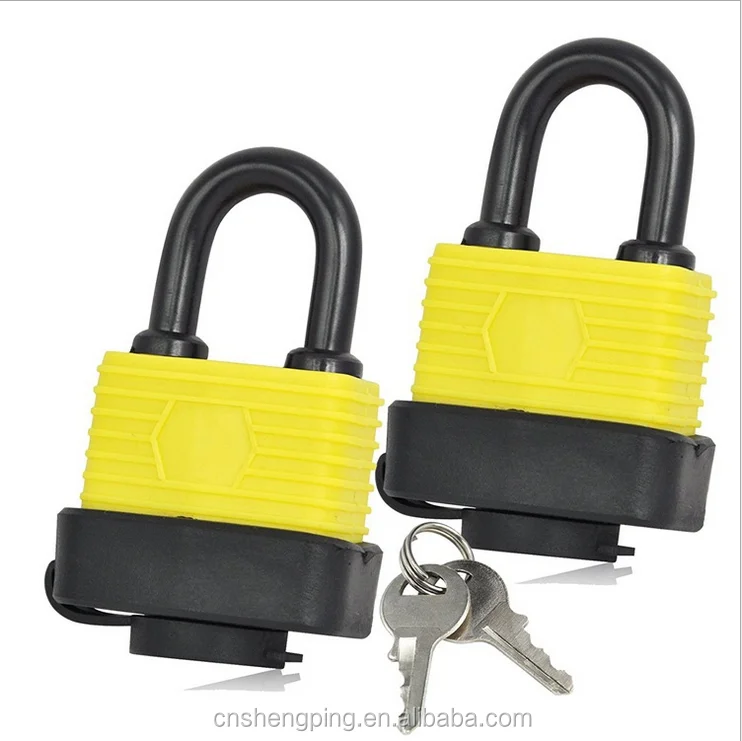 Curved plastic dustproof and Waterproof Laminated Padlock