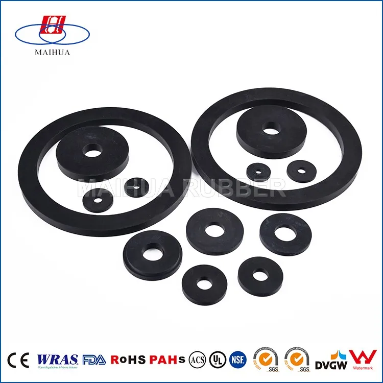 Silicone flat waterproof round rubber ring gasket for faucets