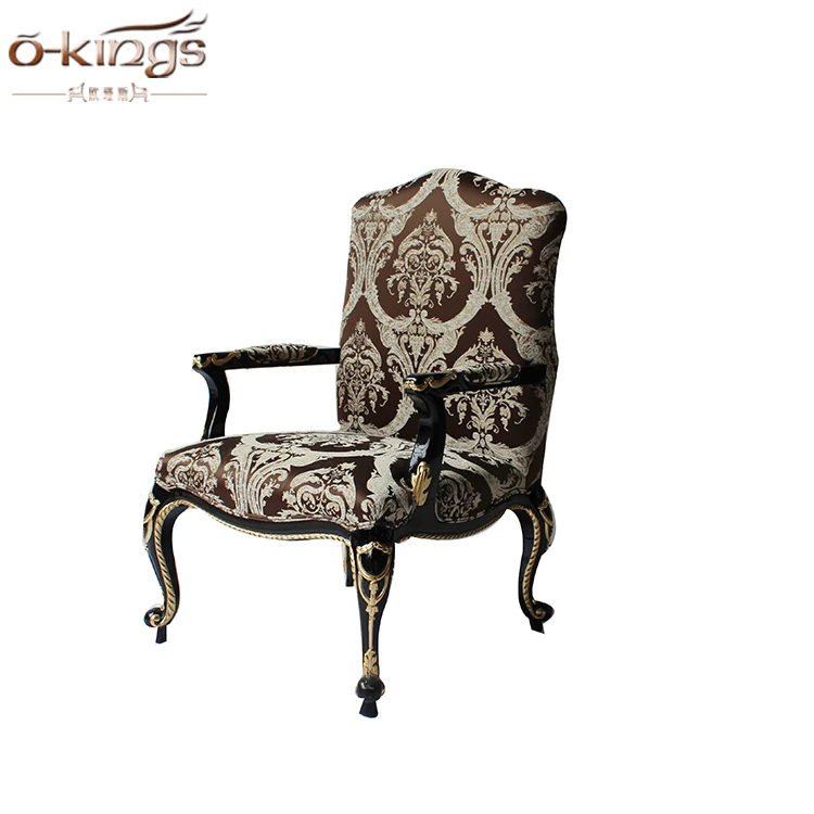 Saudi Arabia Palace furniture hotel court style fabric louis xv chair