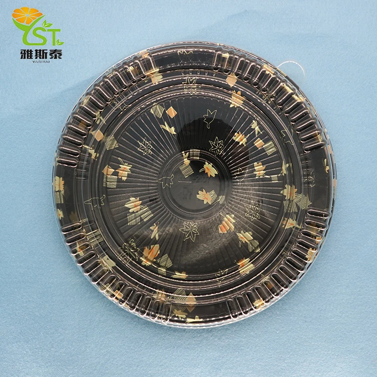 Best Selling Hot Chinese Products Disposable Round Plastic Sushi Tray