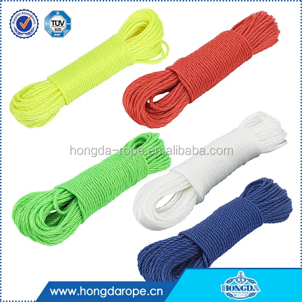 20m PVC Rope With Metal Steel Core Clothes Laundry Washing Line Garden Blue