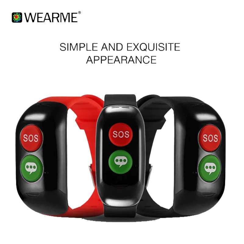 WH02 GPS Personal Tracker,Large Button Cell Phones For Seniors , SOS, Listen In Function SOS watch