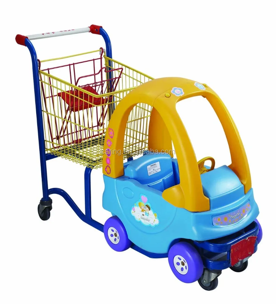 shopping trolley with toy car