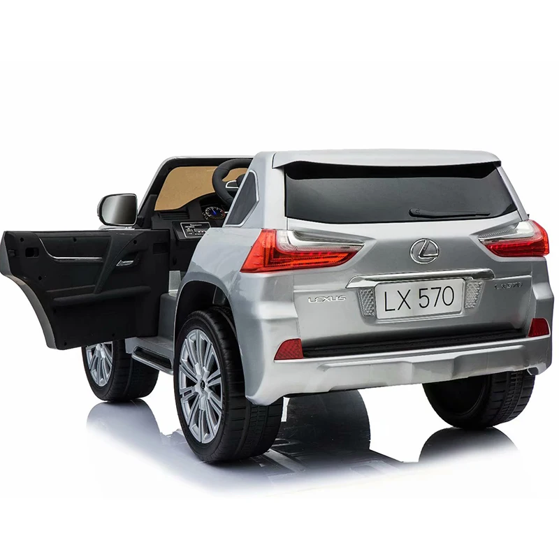 2018 г. новая лицензия LX570 краска на машине серебристые детские автомобили электропоездка 12 В игрушечный
