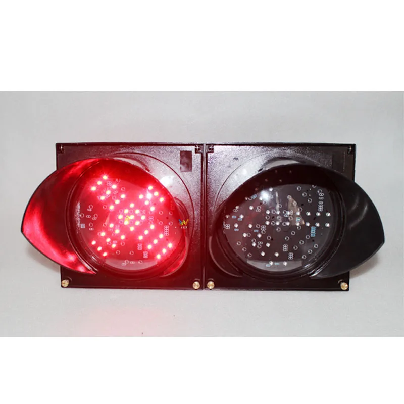 200mm toll station red cross green arrow traffic signal light