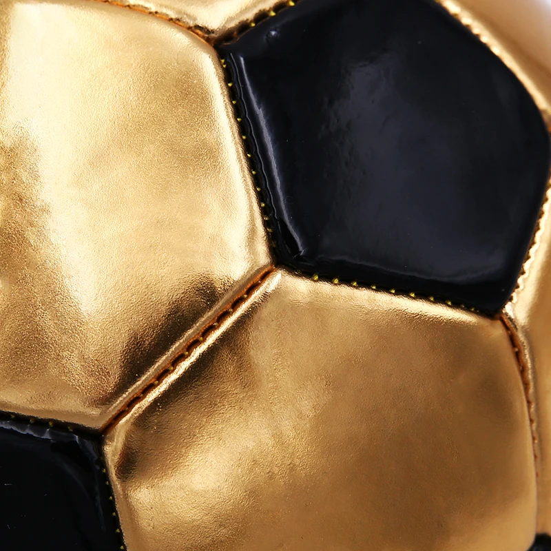 Cheap Wholesale Shiny Smooth Golden Mini Soccer Ball, Small Giveaways PVC Foam Football For Children