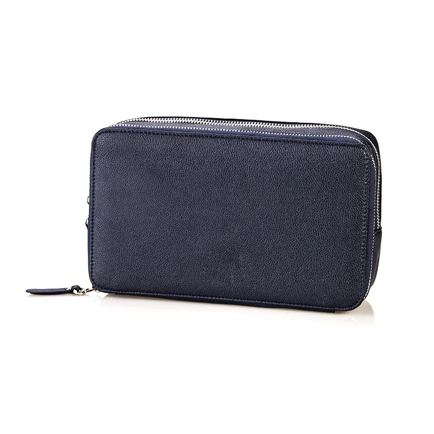 Профессиональный фирменный поставщик, индивидуальная кожаная элегантная прозрачная мужская сумка-клатч, оптовая цена