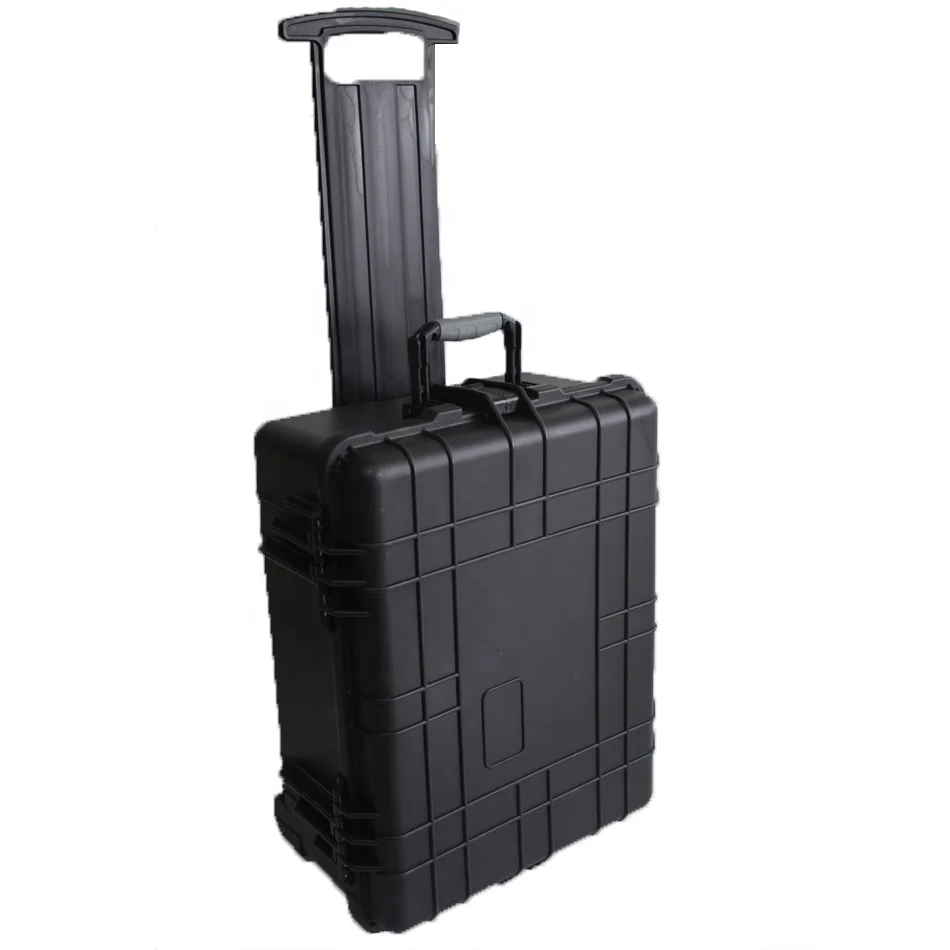 GD5014 Trolley case protection Impact resistance waterproof suitcase tool box safe instrument case with Precut sponge with wheel