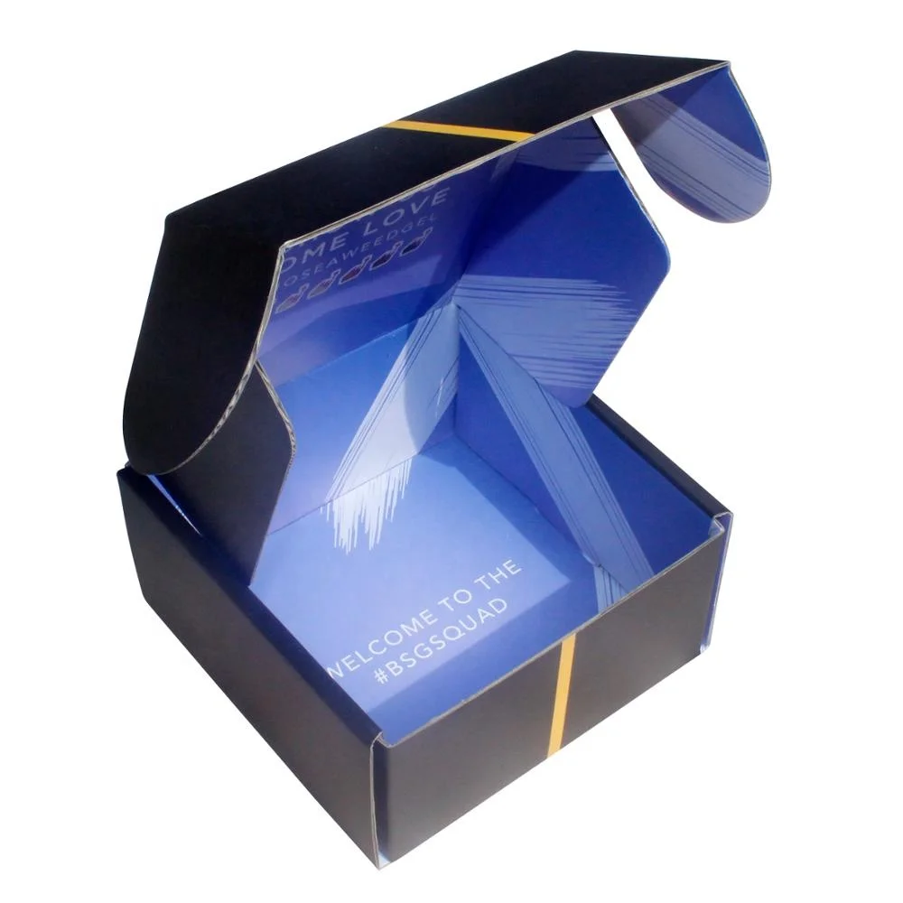 
Promotional Custom printed Folding Corrugated Mail box/E-Flute Packaging paper boxes 