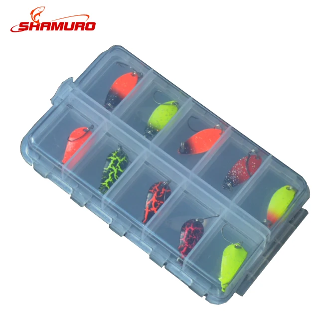 In stock  Factory prices 20pcs/Colourful Spinner Fishing lure Metal Bait Lure Fishing Kit tackle