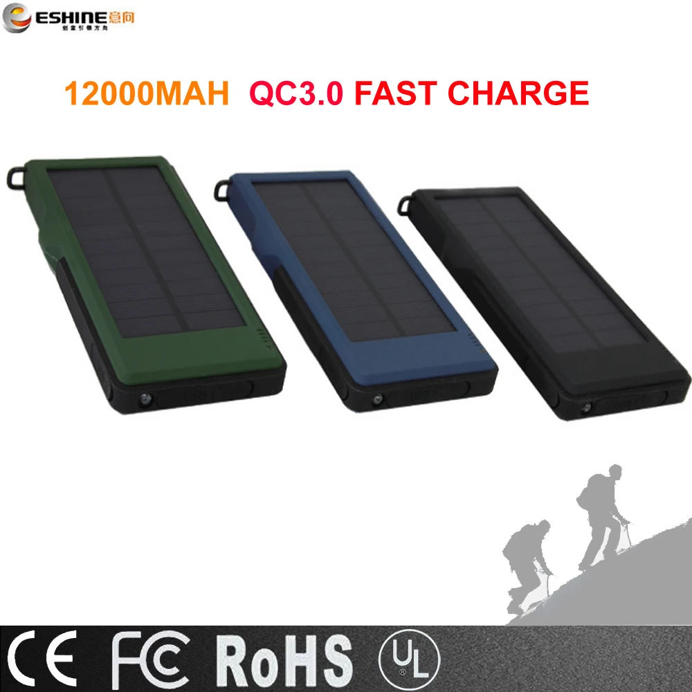 ES930QC chargeur de solaire personalised usb powerbank portable anti-shock power bank 10000mah power add OEM&ODM