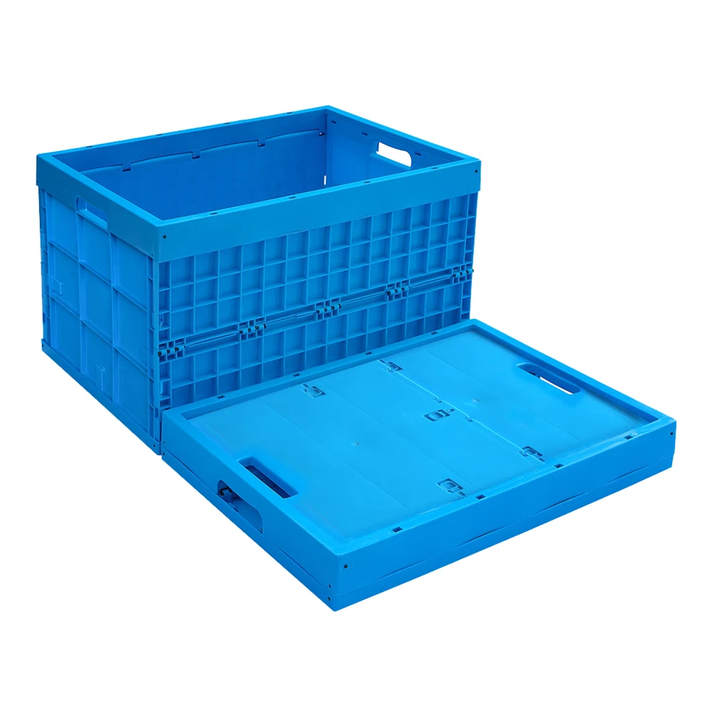 Heavy duty industrial hot sale large plastic moving storage stackable crate with lid