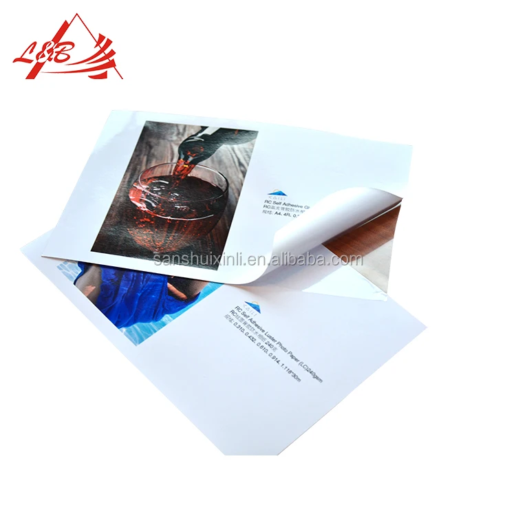 L&B High Quality Waterproof RC Self adhesive Gloss Matte Luster Photo Paper Rolls Sticker A3 , A4 , 4R