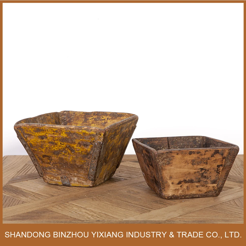 
antique home decor chinese wood rice measurement 