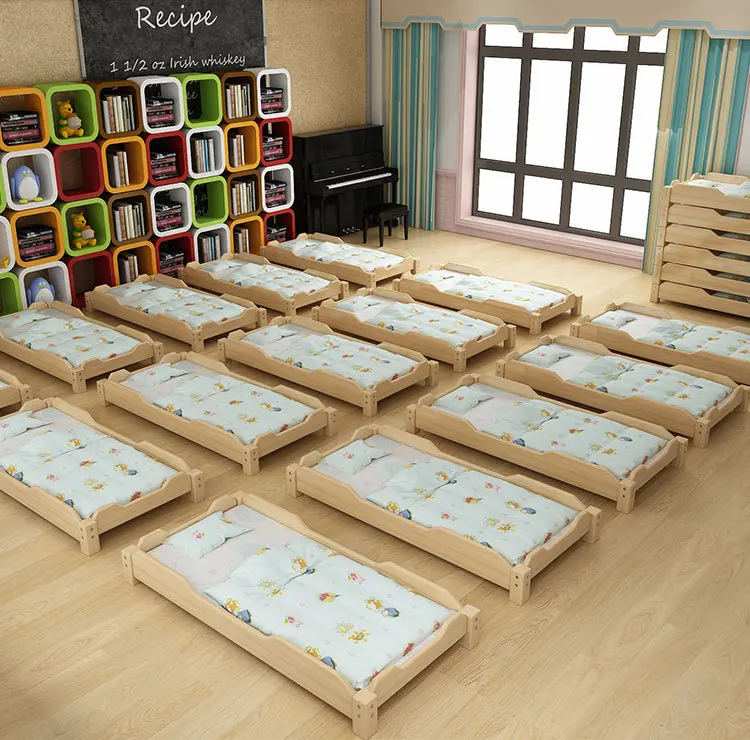 popular kids wooden cot for kindergarten with high quality kid bed kid cots (60821509088)