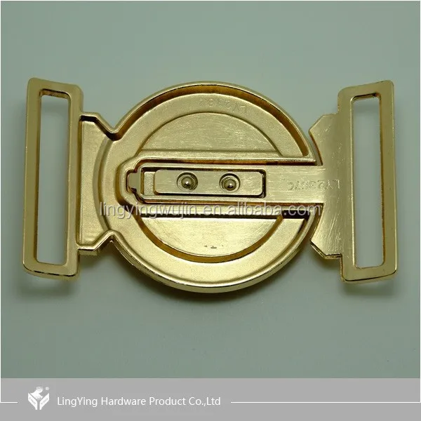 Latest Design Made in China Shishi LINGYING Central Circular Hole Clamp Belt Buckle