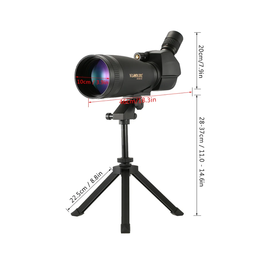 Visionking 30-90x100 точечный оптический прибор с полностью многослойным покрытием BAK4 точечные приборы для охоты/наблюдения за птицами телескоп с штативом