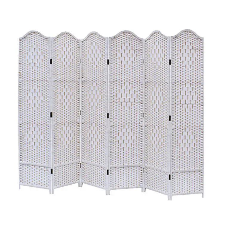 3 Panels Removable Sliding Wall Wooden Carved Room Divider