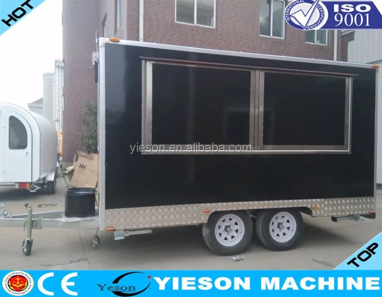Model YS-FB400 hot dog cart trailer van food cart for sale mobile kitchen food trailer mobile food