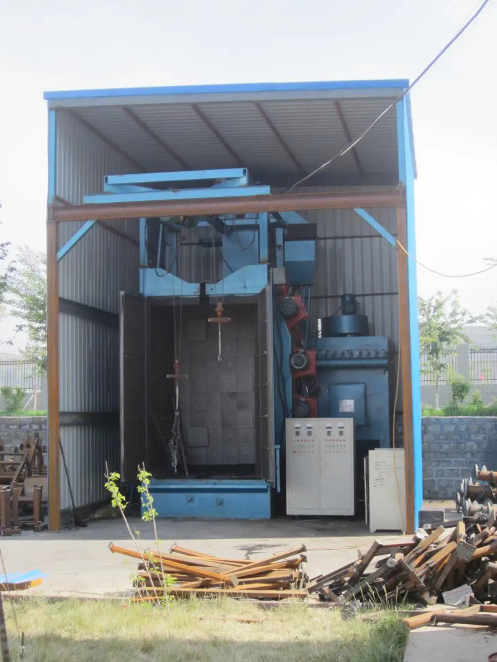 shot blasting machine alloy wheels