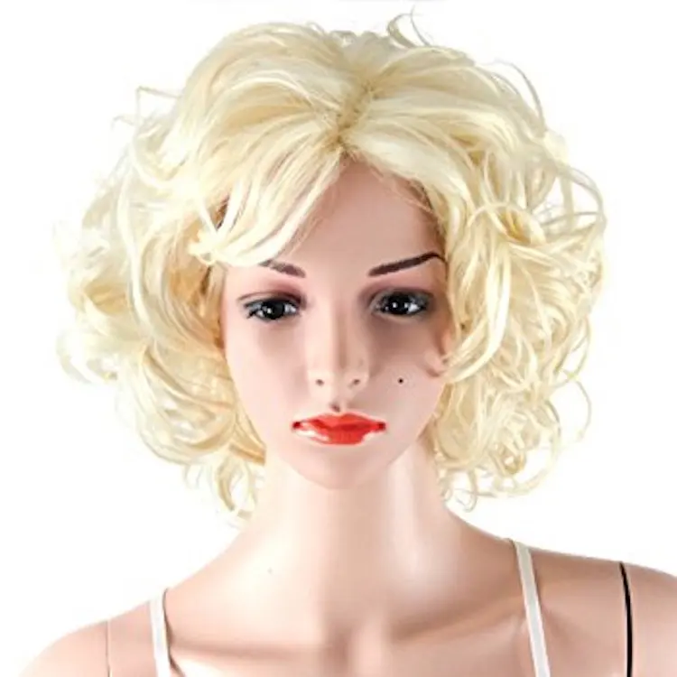 Classic style Marilyn Monroe Wig light blonde curly hair wig