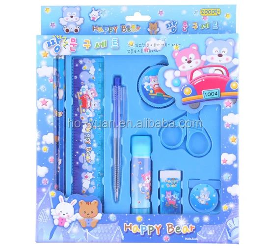 High quality office customized colourful children mini stationery set for promotion