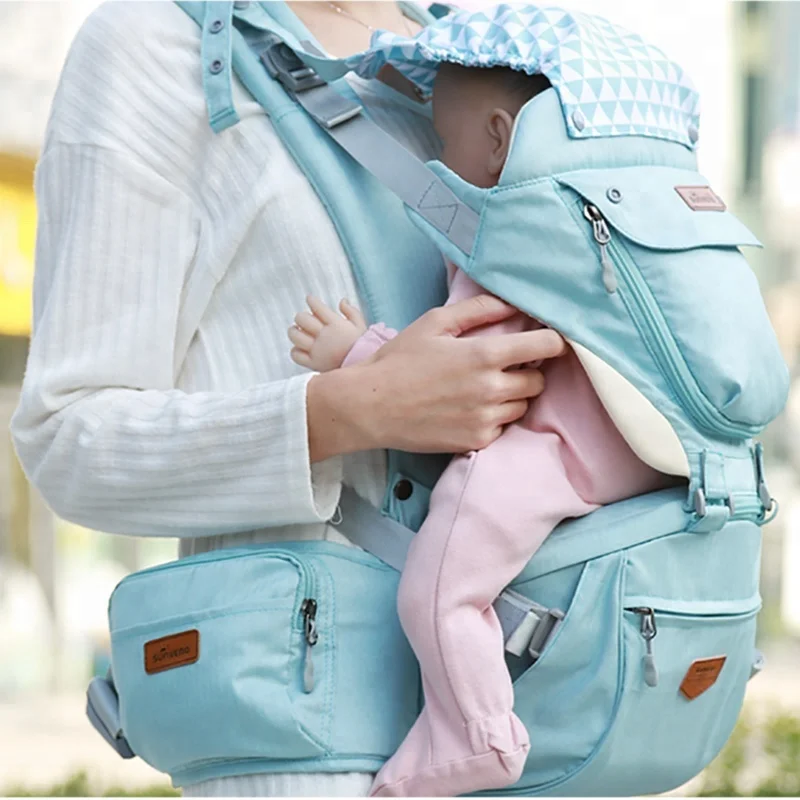 
New Upgraded SUNVENO Baby Carrier Front Facing Sling Kangaroo Backpack Pouch Wrap Baby Hipseat baby carrier 