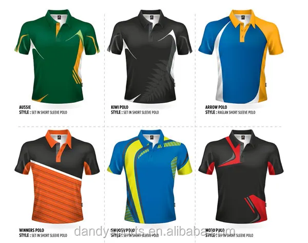 2016 latest customized polo shirts/cricket polo t-shirt full sublimation printing