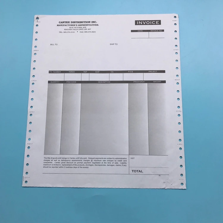 
Carbon Paper Invoice Book Duplicate Invoice Printing 