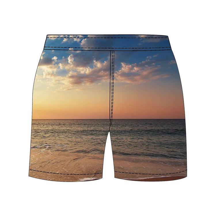 
Sublimation mens swimwear swimming trunks board surf shorts 