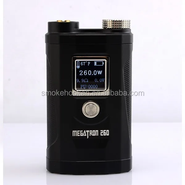 2016 New coming !!!VV VW mechanical mod 260W MegaTron vapor mod 3 pcs battery suit 18650 Battery 260 Box Mod Megatron from china