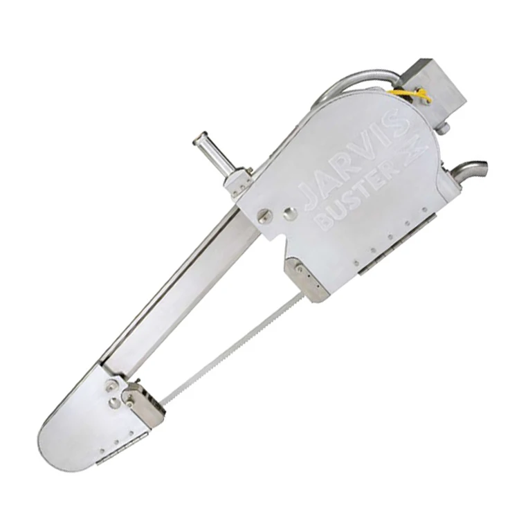 Jarvis Buster X electrically powered band saw and carcass saw for cow slaughterhouse