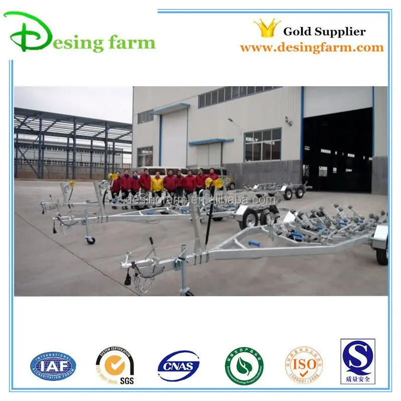 6800 hot dip galvanized boat trailer for 6m boat