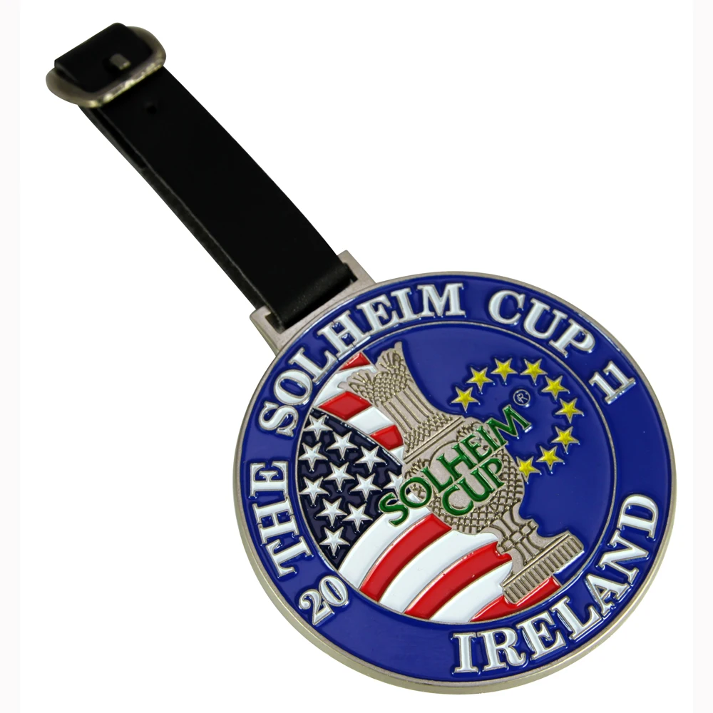 Custom metal logo baggage tag bang tag bag tag