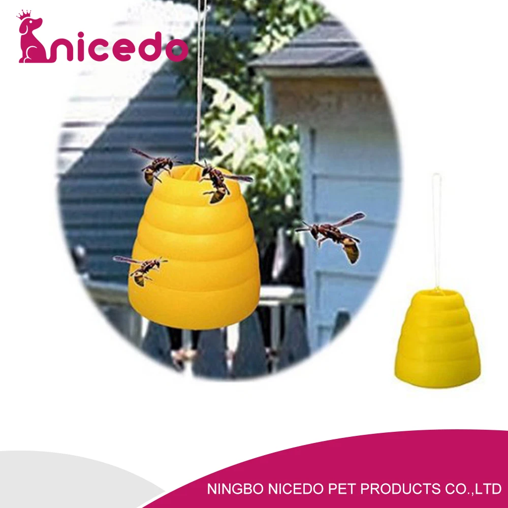 yellow beehive wasp trap , hanging wasp trap , insect catcher