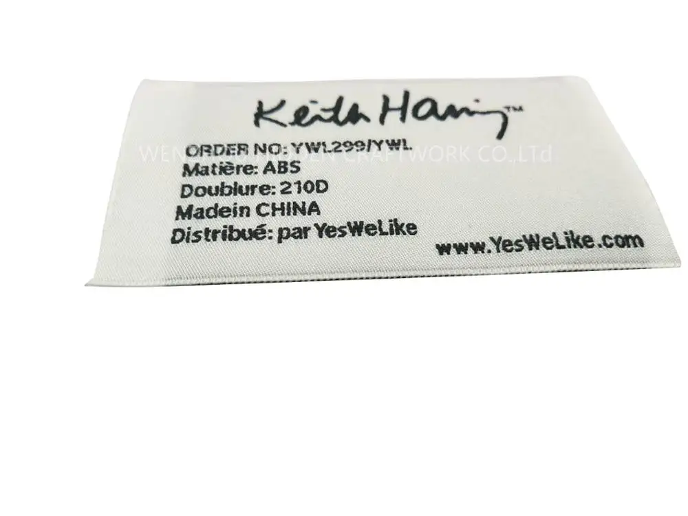 Wholesale Customized Garment Logos Sewing  Woven Labels for Clothing