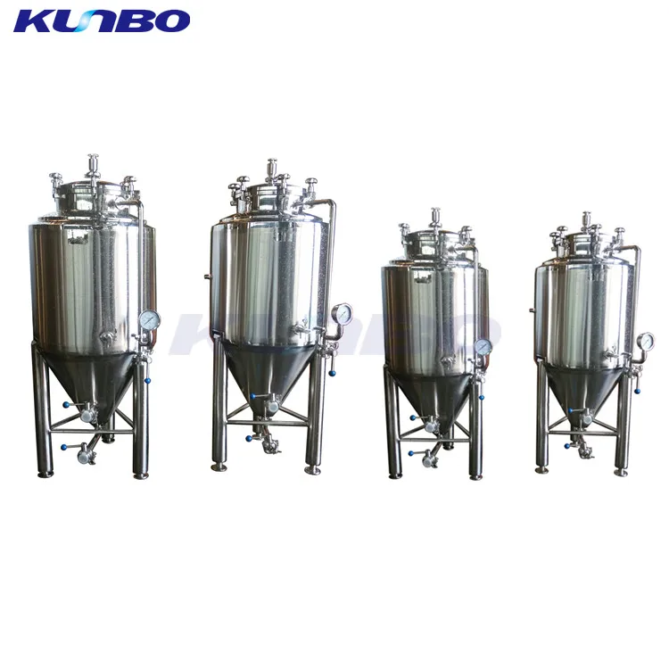 KUNBO Used Micro Self DIY 200L Beer Brewing Conical Fermenter Equipment