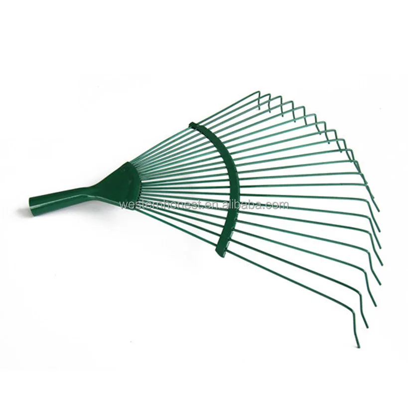 22Teeth Steel Garden Rake/Pitchfork Heavy Duty Steel Rake Leaf Lawn adjustable replacement garden pitchfork