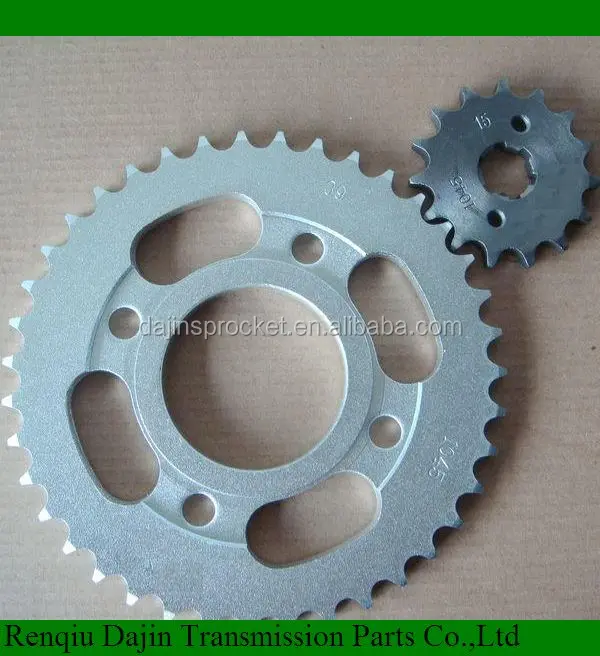 
Dajin 1023 bajaj complete chain and sprocket/motorcycle parts chain sprocket/suzuki ax100 parts 
