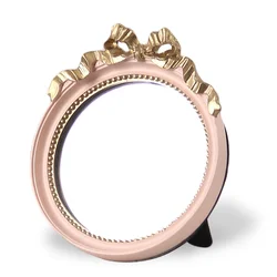 Round Vintage Baroque Princess Style Mini Make up Table Mirror