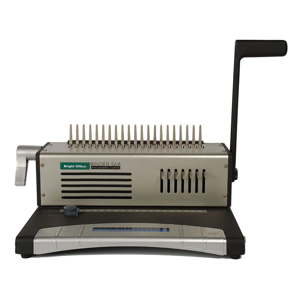 Manual A3 spiral plastic comb binding machine best quality office stationery