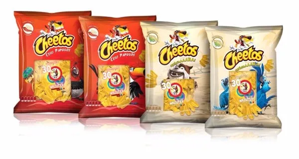 Automatic weighing packaging machine for potato chips