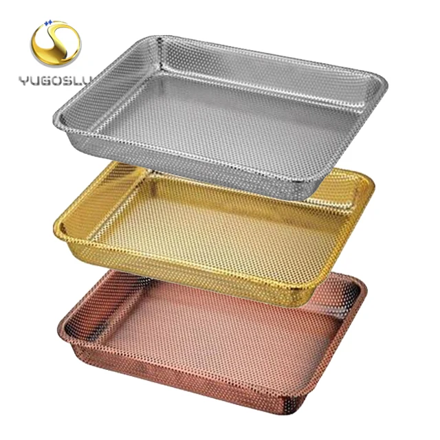 factory China Supplier Wholesale Manufacturing Factory Prices Amazon perforated baking tray stainless steel perforated plate