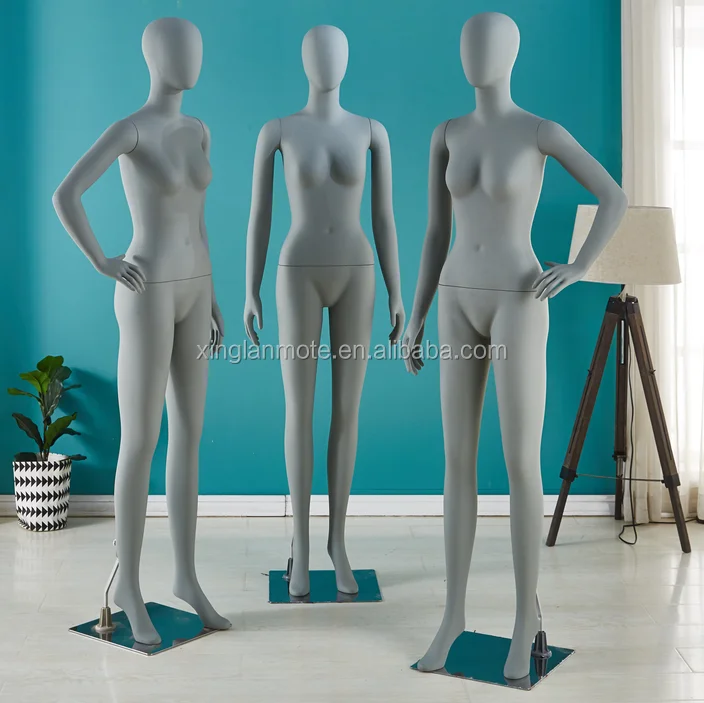 clothes display grey color full body sexy mannequins female at good price
